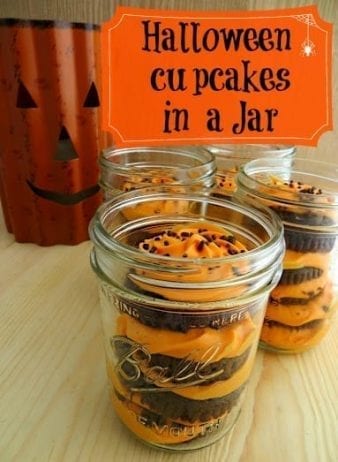 Halloween Cupcakes in a jar