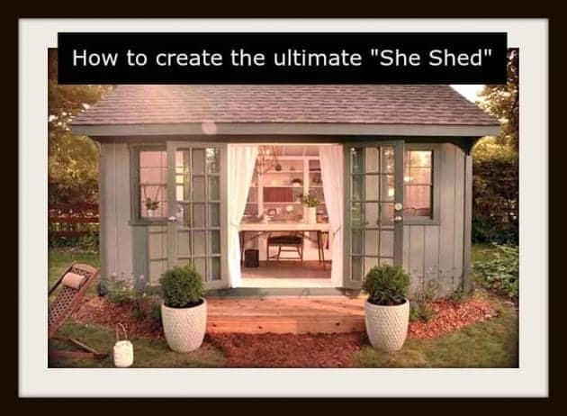 How to Create The Ultimate “She Shed”