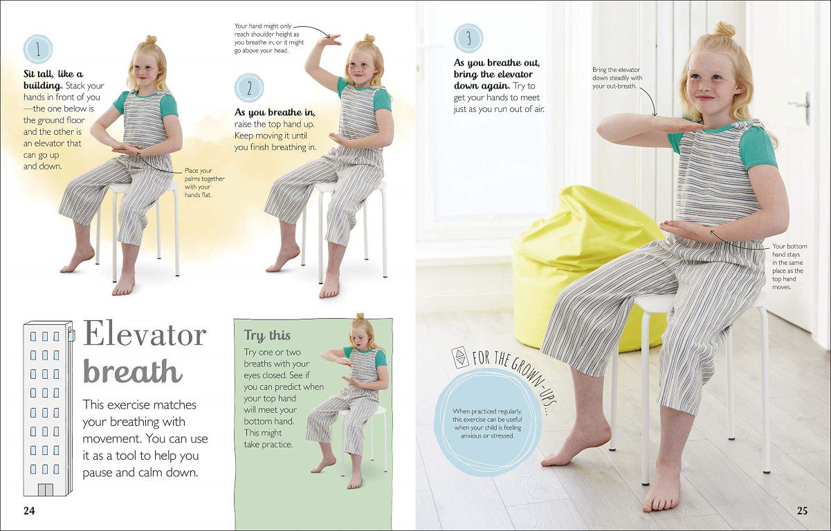 Calm: Mindfulness For Kids Elevator Breath Page Spread