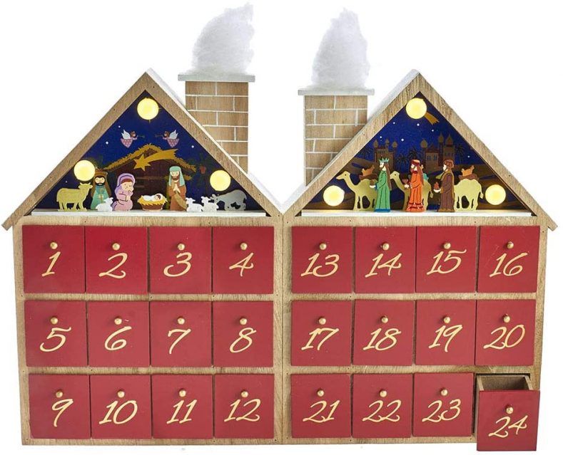 Wooden advent calendar for teens